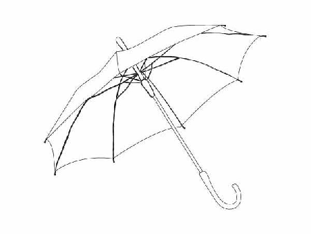 Kolorowanka jesienna parasolka